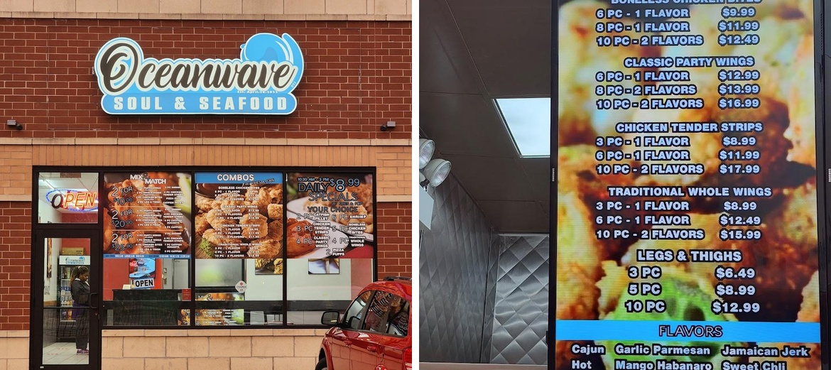 Ocean Wave Soul & Seafood Menu
